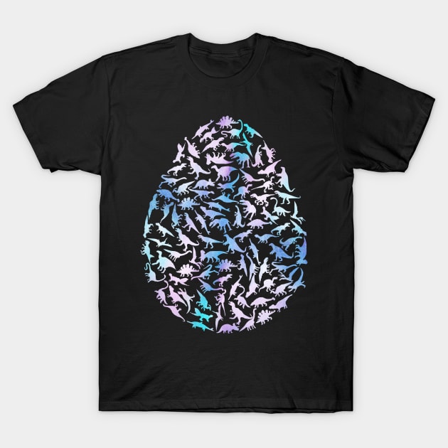 Colourful Dinosaur Egg T-Shirt by Wild Geometric